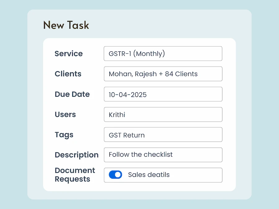 Create Smart Tasks in Seconds